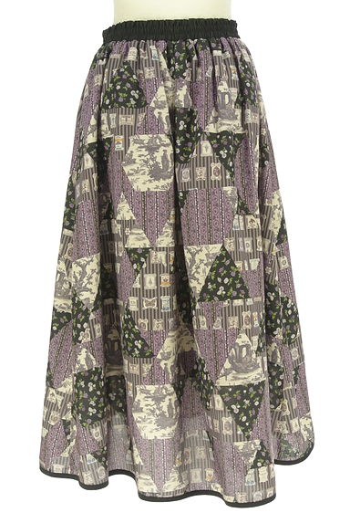 axes femme（アクシーズファム）の古着「アシメロマンティックミモレスカート（ロングスカート・マキシスカート）」大画像２へ