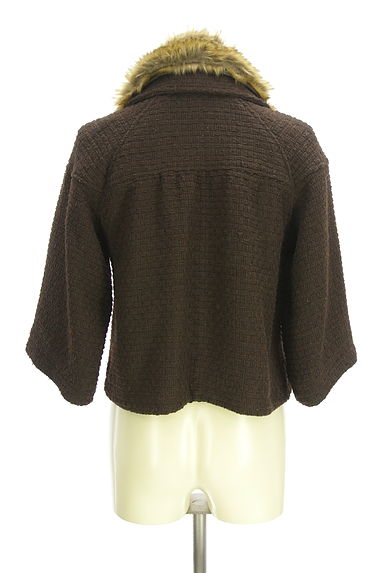 axes femme（アクシーズファム）の古着「ファー襟８分袖ショートコート（コート）」大画像２へ