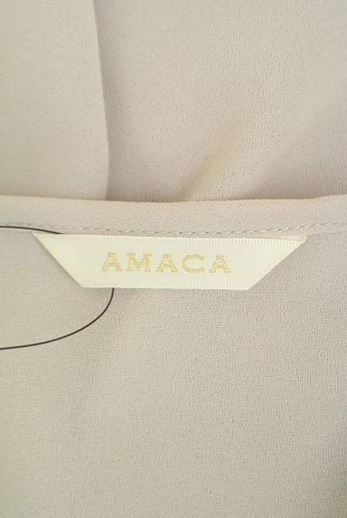 AMACA（アマカ）の古着「フロントプリーツシフォンブラウス（カットソー・プルオーバー）」大画像６へ