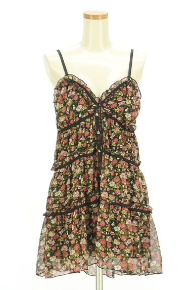 axes femme（アクシーズファム）の古着「小花柄膝上シフォンキャミワンピース（キャミソール・タンクトップ）」大画像１へ