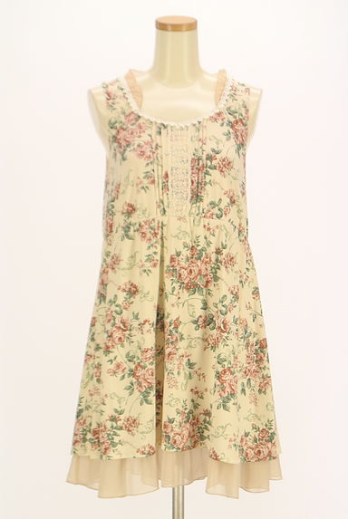 axes femme（アクシーズファム）の古着「花柄膝上フレアワンピース（ワンピース・チュニック）」大画像１へ