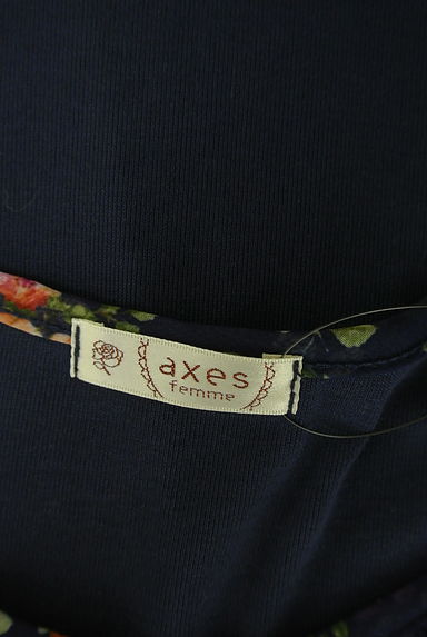 axes femme（アクシーズファム）の古着「花柄リボンタンクトップ（カットソー・プルオーバー）」大画像６へ