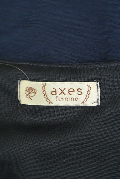 axes femme（アクシーズファム）の古着「バックリボン膝上フレアワンピース（ワンピース・チュニック）」大画像６へ