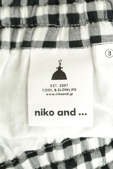 niko and...（ニコ アンド）の古着「ギンガムチェック柄フィッシュテールスカート（ロングスカート・マキシスカート）」大画像６へ
