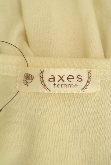 axes femme（アクシーズファム）の古着「刺繍レース付クロスカットソー（カットソー・プルオーバー）」大画像６へ