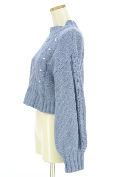 axes femme（アクシーズファム）の古着「パール付きケーブルニット（セーター）」大画像３へ