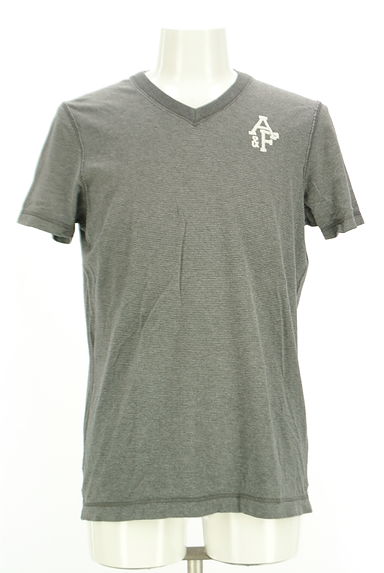 Abercrombie&Fitch（アバクロンビーアンドフィッチ）の古着「ワンポイント刺繍ボーダーTシャツ（Ｔシャツ）」大画像１へ