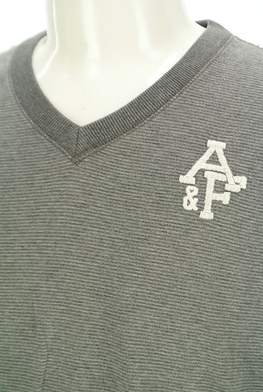 Abercrombie&Fitch（アバクロンビーアンドフィッチ）の古着「ワンポイント刺繍ボーダーTシャツ（Ｔシャツ）」大画像４へ