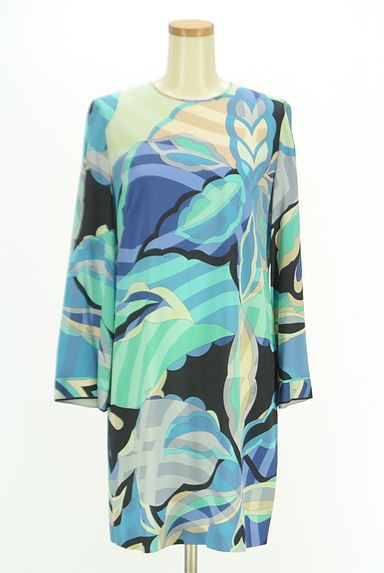 EMILIO PUCCI（エミリオプッチ）の古着「フレアスリーブ膝上ストレッチワンピース（ワンピース・チュニック）」大画像１へ