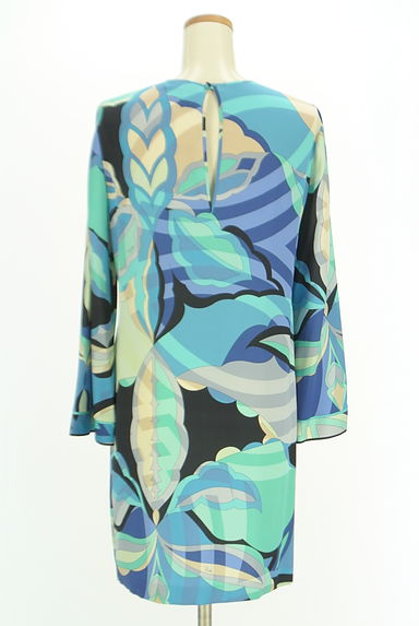 EMILIO PUCCI（エミリオプッチ）の古着「フレアスリーブ膝上ストレッチワンピース（ワンピース・チュニック）」大画像２へ