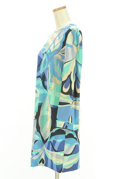 EMILIO PUCCI（エミリオプッチ）の古着「フレアスリーブ膝上ストレッチワンピース（ワンピース・チュニック）」大画像３へ