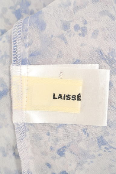 LAISSE PASSE（レッセパッセ）の古着「花柄ロングシフォンワンピース（ワンピース・チュニック）」大画像６へ