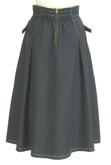 JILL by JILLSTUART（ジルバイジルスチュアート）の古着「ミモレ丈ステッチフレアスカート（ロングスカート・マキシスカート）」大画像２へ