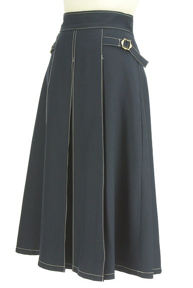 JILL by JILLSTUART（ジルバイジルスチュアート）の古着「ミモレ丈ステッチフレアスカート（ロングスカート・マキシスカート）」大画像３へ