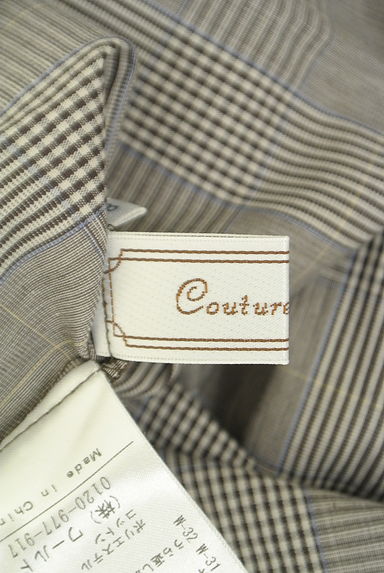 Couture Brooch（クチュールブローチ）の古着「ボリューム袖チェックカットソー（カットソー・プルオーバー）」大画像６へ