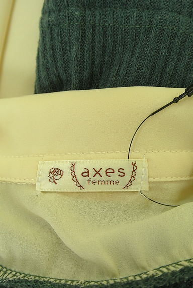 axes femme（アクシーズファム）の古着「レイヤード風トップス（ニット）」大画像６へ