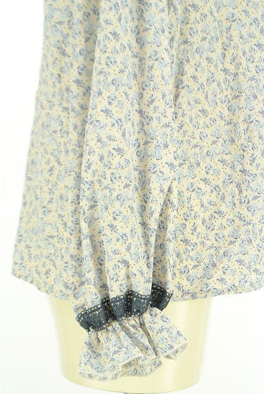 axes femme（アクシーズファム）の古着「ビッグカラー小花柄シフォンカットソー（カットソー・プルオーバー）」大画像５へ