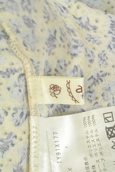axes femme（アクシーズファム）の古着「ビッグカラー小花柄シフォンカットソー（カットソー・プルオーバー）」大画像６へ