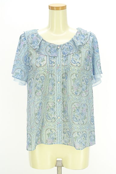 axes femme（アクシーズファム）の古着「フリルカラーシフォンカットソー（カットソー・プルオーバー）」大画像１へ