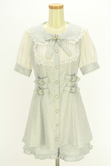 Ank Rouge（アンクルージュ）の古着「シフォン切替ミニワンピ＋ショートパンツ（ワンピース・チュニック）」大画像１へ