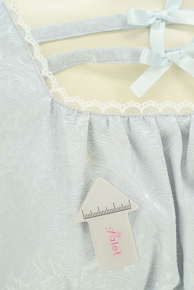 Ank Rouge（アンクルージュ）の古着「ダマスク柄光沢プリーツミニワンピース（ワンピース・チュニック）」大画像５へ