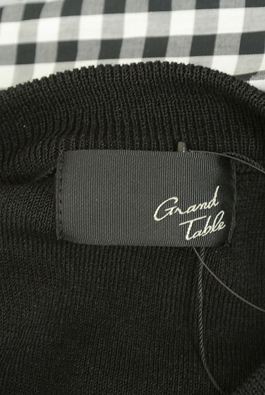GRAND TABLE（グランターブル）の古着「ウエストリボンドッキングノースリニット（ニット）」大画像６へ