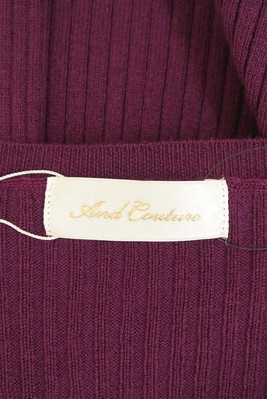 And Couture（アンドクチュール）の古着「アシメリブニット（ニット）」大画像６へ