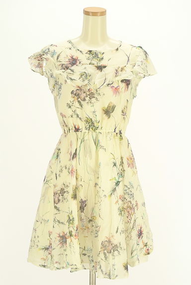 UNIVERVAL MUSE（ユニバーバルミューズ）の古着「花柄フリル膝上ワンピース（ワンピース・チュニック）」大画像１へ