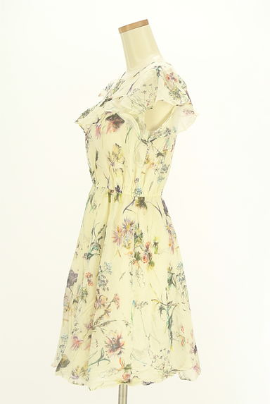 UNIVERVAL MUSE（ユニバーバルミューズ）の古着「花柄フリル膝上ワンピース（ワンピース・チュニック）」大画像３へ