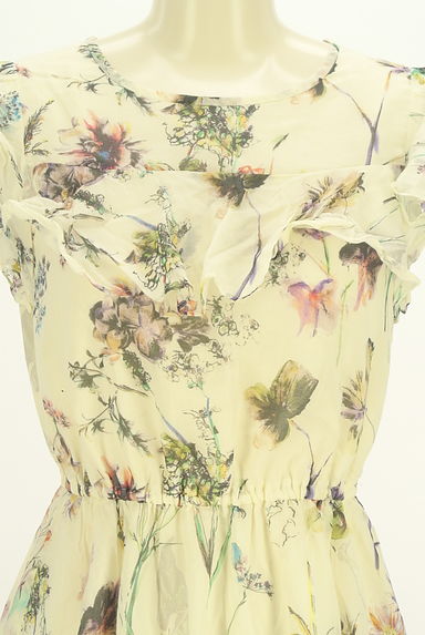 UNIVERVAL MUSE（ユニバーバルミューズ）の古着「花柄フリル膝上ワンピース（ワンピース・チュニック）」大画像４へ