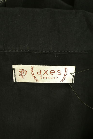 axes femme（アクシーズファム）の古着「チェック柄切替膝丈ワンピース（ワンピース・チュニック）」大画像６へ
