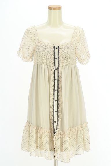 axes femme（アクシーズファム）の古着「ドットシフォン膝上ワンピース（ワンピース・チュニック）」大画像１へ