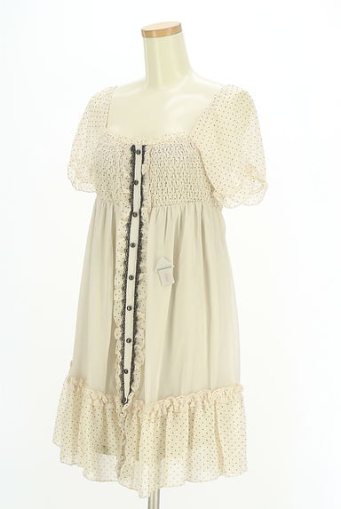 axes femme（アクシーズファム）の古着「ドットシフォン膝上ワンピース（ワンピース・チュニック）」大画像４へ