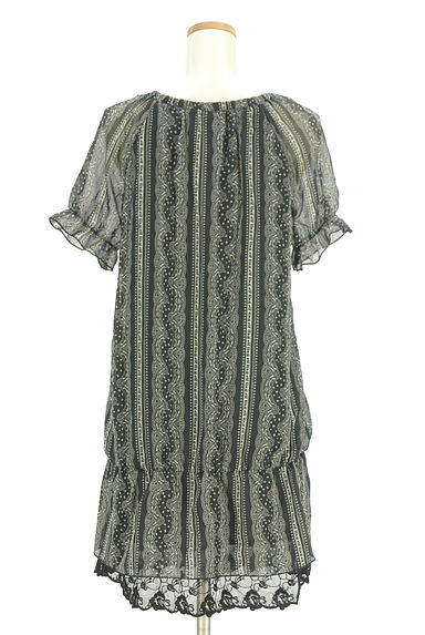 axes femme（アクシーズファム）の古着「ペイズリー柄膝上シフォンワンピース（ワンピース・チュニック）」大画像２へ