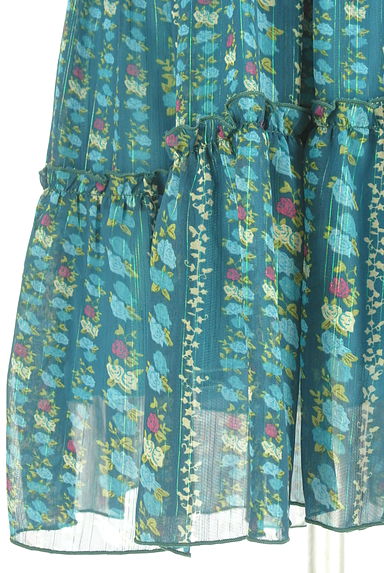 axes femme（アクシーズファム）の古着「花柄ティアードシフォンミニワンピース（ワンピース・チュニック）」大画像５へ