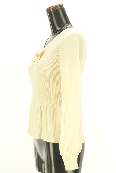 TO BE CHIC（トゥービーシック）の古着「リボン付きペプラムニット（ニット）」大画像３へ