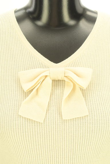 TO BE CHIC（トゥービーシック）の古着「リボン付きペプラムニット（ニット）」大画像４へ