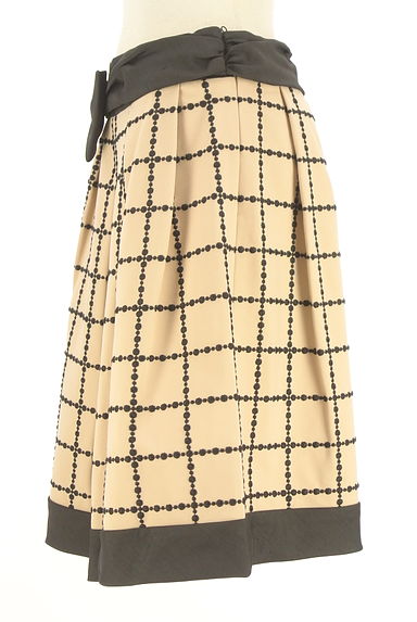 TO BE CHIC（トゥービーシック）の古着「ベルト付きチェックミディスカート（スカート）」大画像３へ