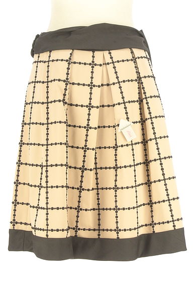 TO BE CHIC（トゥービーシック）の古着「ベルト付きチェックミディスカート（スカート）」大画像４へ