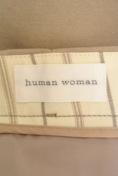 HUMAN WOMAN（ヒューマンウーマン）の古着「微光沢ストレートパンツ（パンツ）」大画像６へ