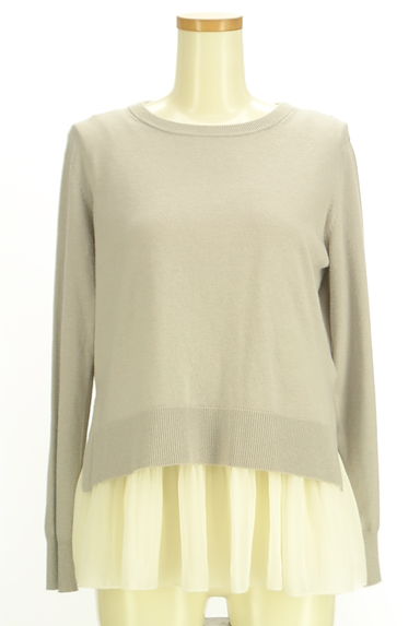 NATURAL BEAUTY BASIC（ナチュラルビューティベーシック）の古着「ニット＋プリーツシフォンタンク（ニット）」大画像１へ