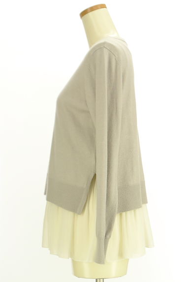 NATURAL BEAUTY BASIC（ナチュラルビューティベーシック）の古着「ニット＋プリーツシフォンタンク（ニット）」大画像３へ