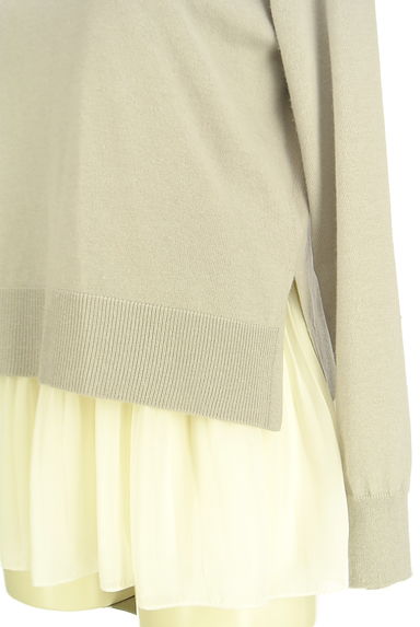 NATURAL BEAUTY BASIC（ナチュラルビューティベーシック）の古着「ニット＋プリーツシフォンタンク（ニット）」大画像４へ