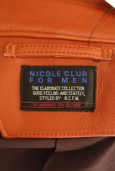 NICOLE（ニコル）の古着「NICOLE CLUB FOR MEN レザージャケット（ブルゾン・スタジャン）」大画像６へ