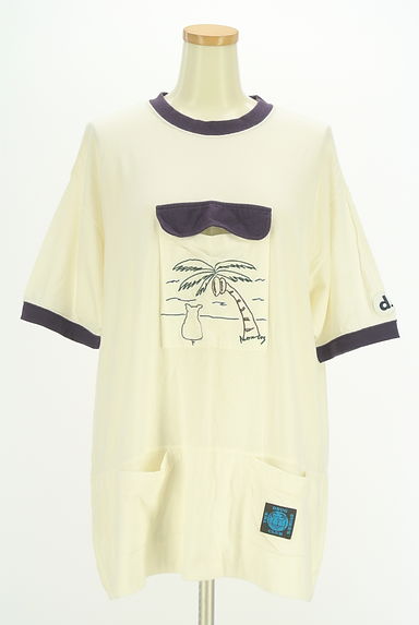 drug store's（ドラッグストアーズ）の古着「刺繍入りポケットバイカラーTシャツ（Ｔシャツ）」大画像１へ