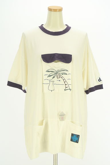 drug store's（ドラッグストアーズ）の古着「刺繍入りポケットバイカラーTシャツ（Ｔシャツ）」大画像４へ