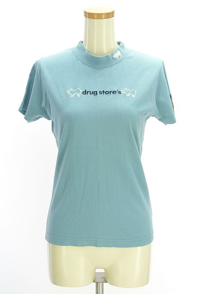 drug store's（ドラッグストアーズ）の古着「モックネック刺繍Tシャツ（Ｔシャツ）」大画像１へ