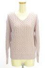 Te chichi Vネックケーブルニットの買取実績