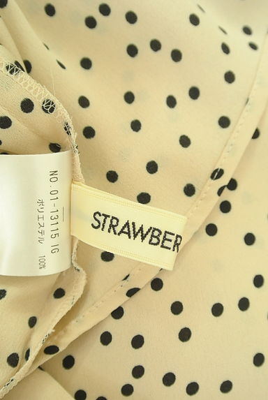 STRAWBERRY-FIELDS（ストロベリーフィールズ）の古着「ドロストネックドットシフォンカットソー（カットソー・プルオーバー）」大画像６へ