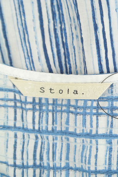 Stola.（ストラ）の古着「ストライプ膝丈ワンピース（ワンピース・チュニック）」大画像６へ